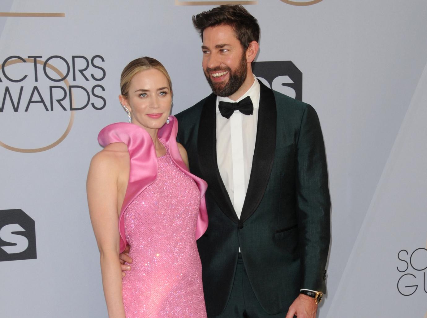 emily blunt governors awards alone husband john krasinski