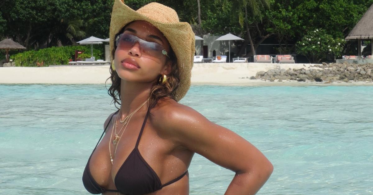 lori harvey bikini body fans drool vacation maldives photos