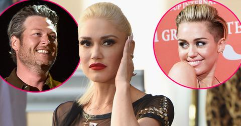 gwen stefani jelous miley cyrus blake shelton