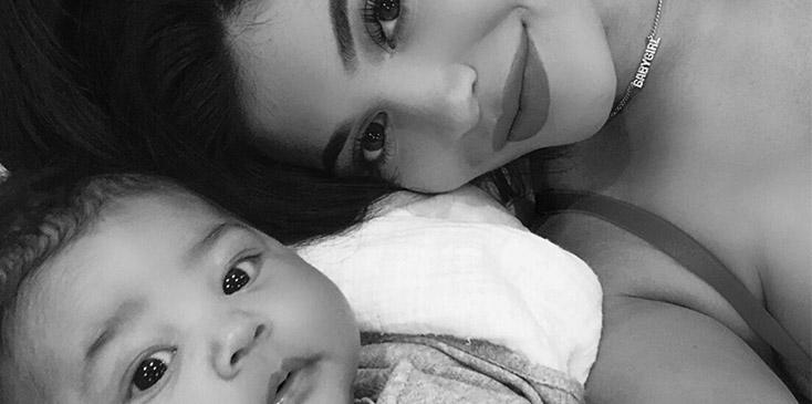 Kylie jenner shares selfie with stormi pics