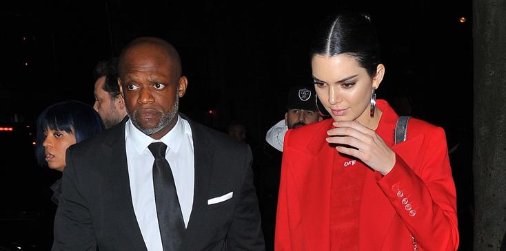 Kendall Jenner leaves the Royal Monceau hotel for a night out during PFW