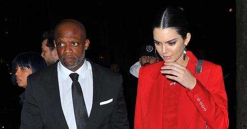 Kendall Jenner leaves the Royal Monceau hotel for a night out during PFW