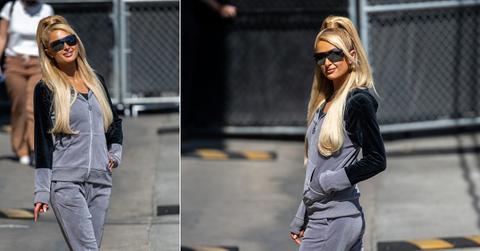 paris hilton yk velour track suit style shop
