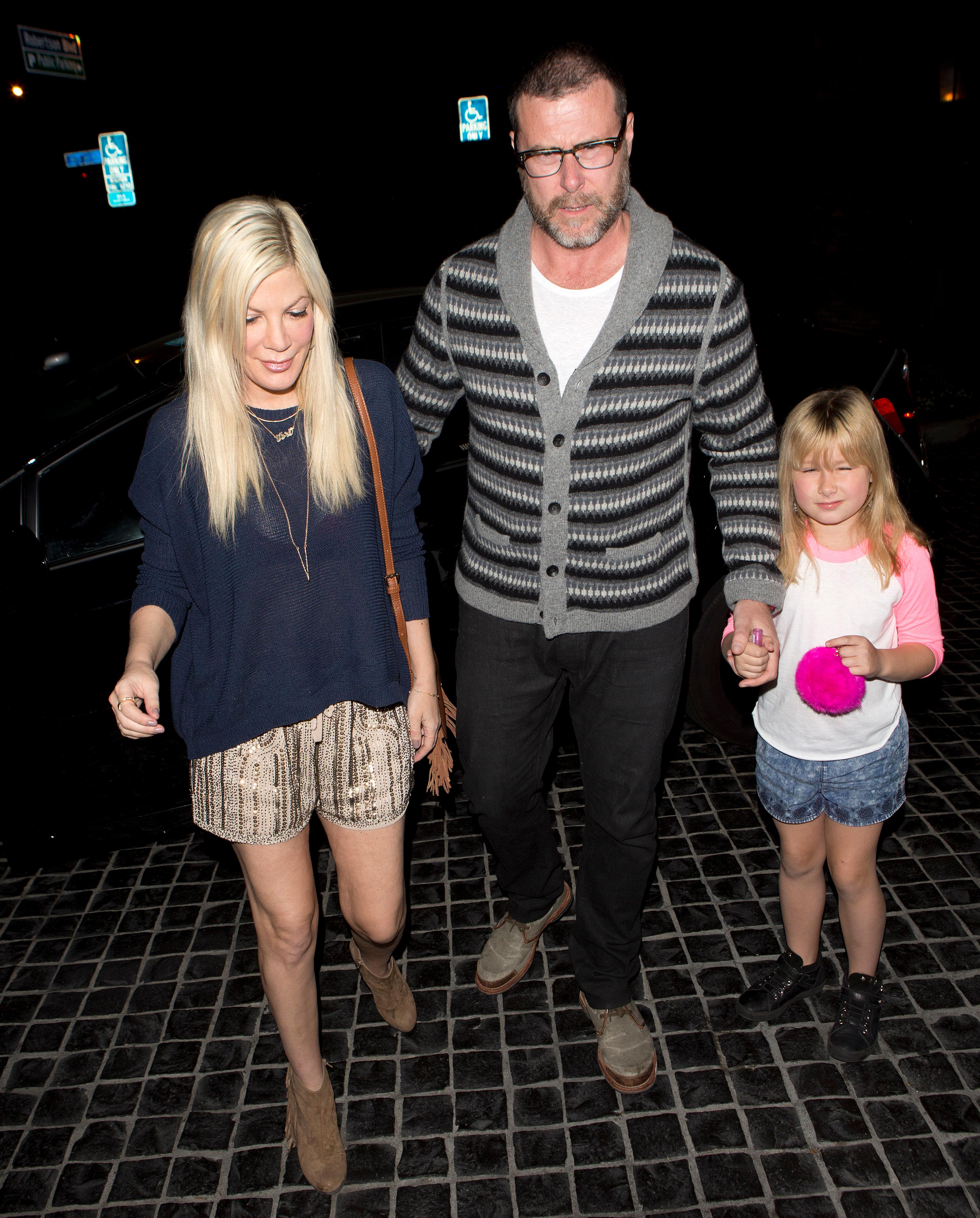 Tori Spelling and Dean McDermott were seen arriving for dinner at &#8216;Cecconi&#8217;s&#8217; Restaurant in West Hollywood, CA