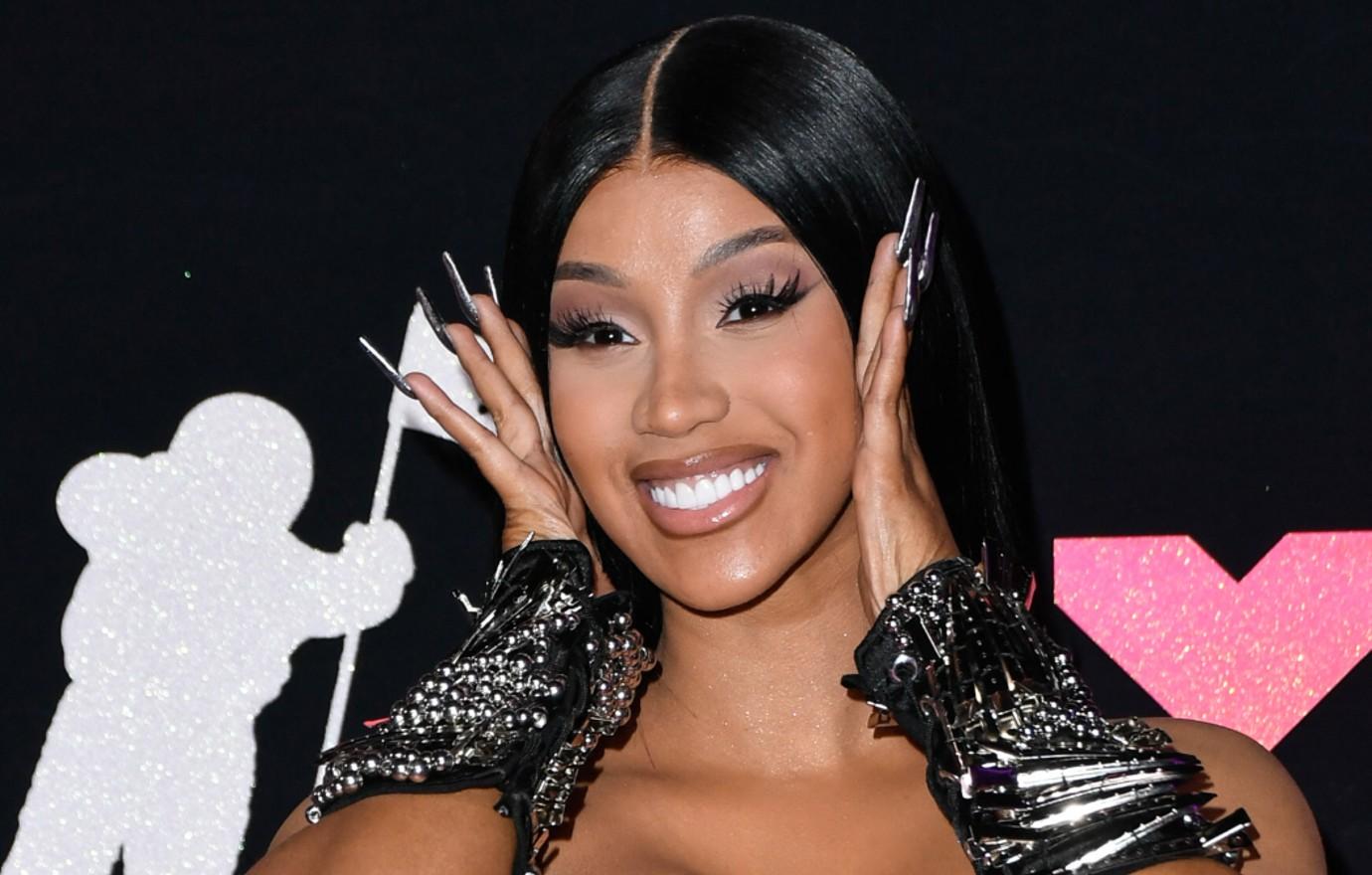 Cardi B suffers nip slip at the BET awards after party (photo)