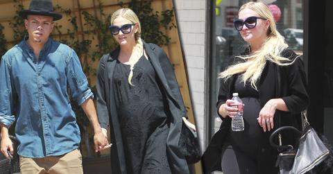 Pregnant ashlee simpson evan ross date lunch