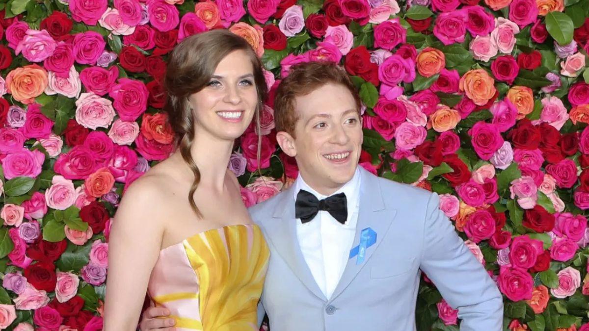 Photo of Ethan Slater and Lilly Jay tied the knot in 2018.