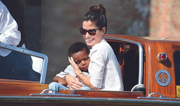 George Clooney and Sandra Bullock spotted in Venice