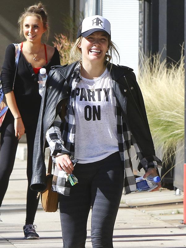 Hilary Duff Leaving A Pilates Class In Studio City