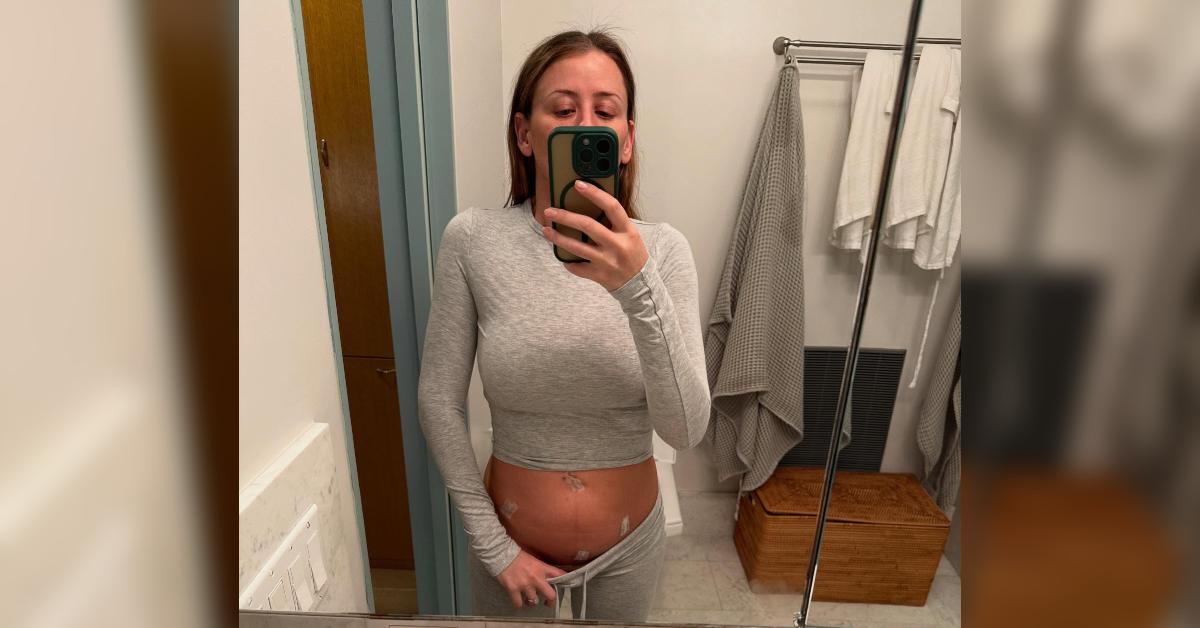 Image of the reality star underwent endometriosis surgery a few months before her pregnancy.