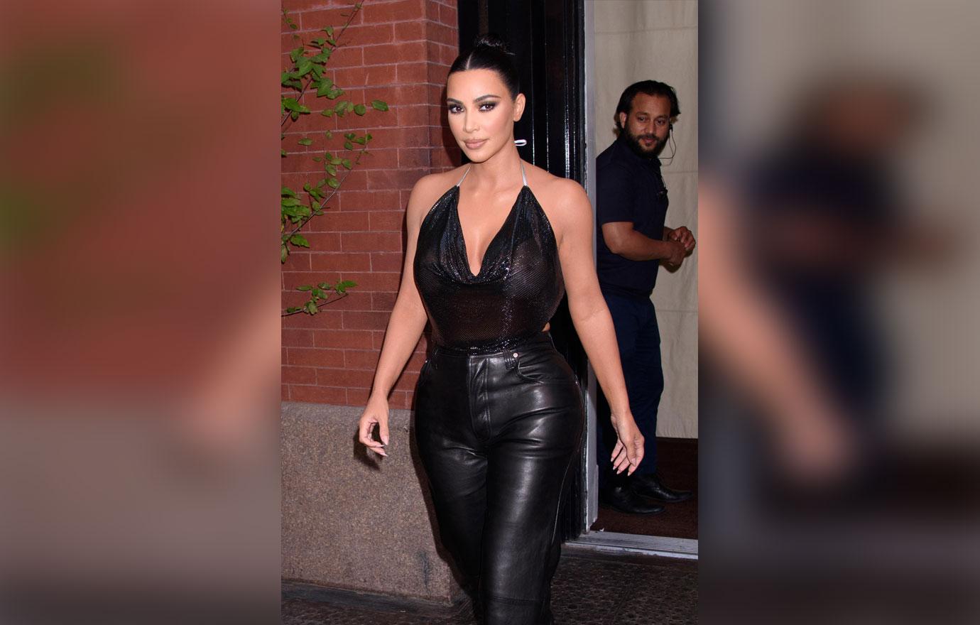 Kim Kardashian Exits Hotel to Tape Jimmy Fallon Show