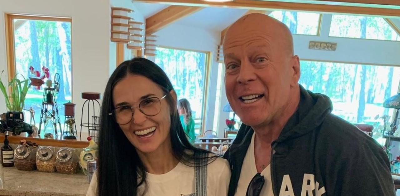 demi moore relaxes nyc helps care ex husband bruce willis dementia