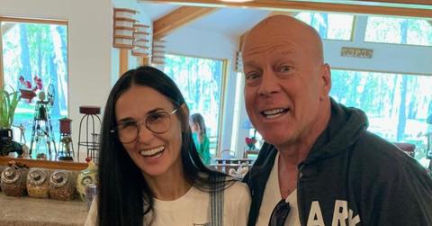 demi moore relaxes nyc helps care ex husband bruce willis dementia