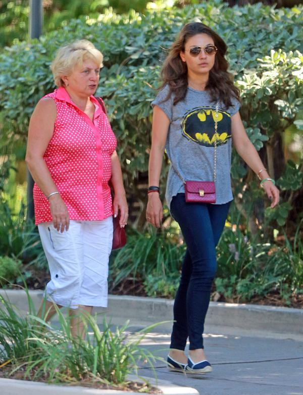 Semi Exclusive&#8230; Mila Kunis Visits Her Grandma