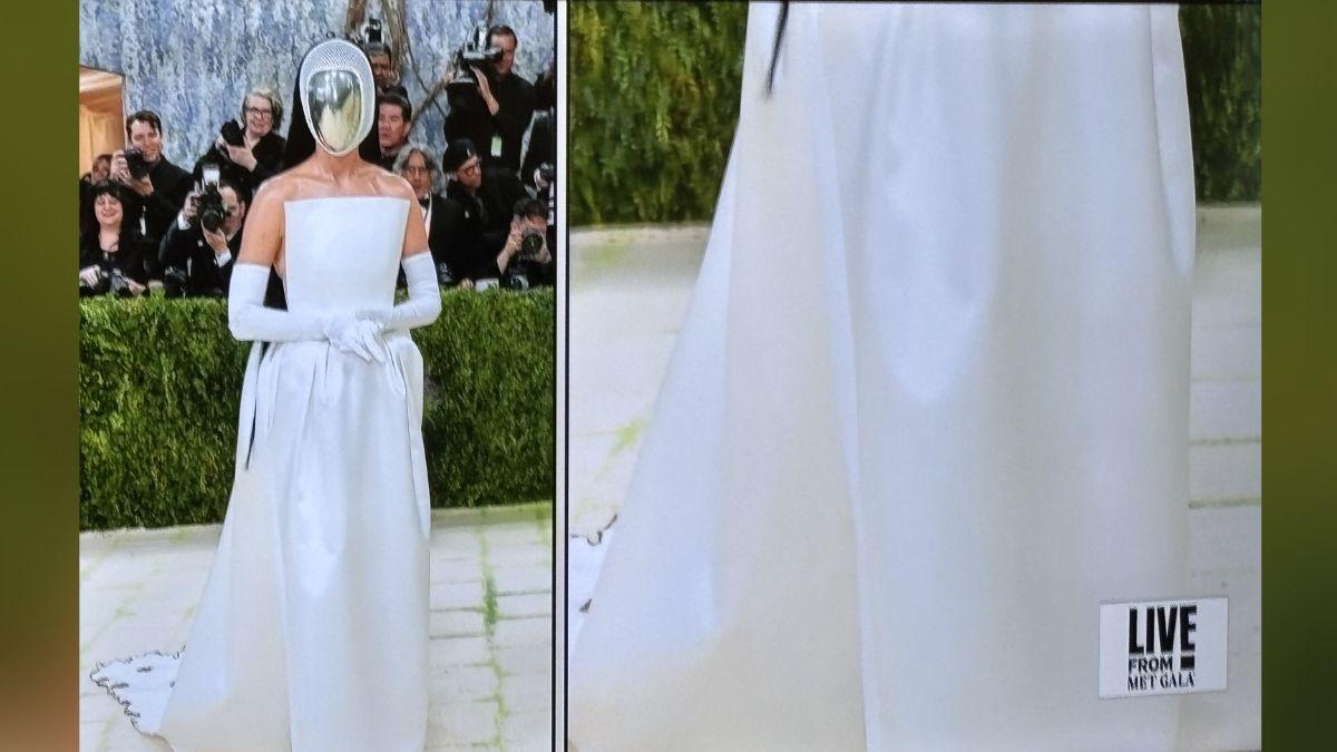 Photo of Katy Perry was trolled for wearing a metal mask over her face at the 2026 Met Gala.