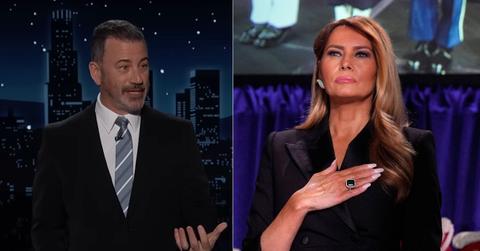 split of Jimmy Kimmel, Melania Trump.