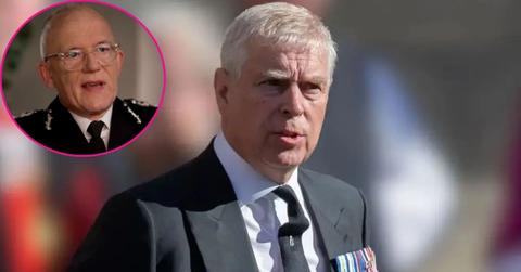 composite photo of andrew mountbatten-windsor and london Police Commissioner Sir Mark Rowley