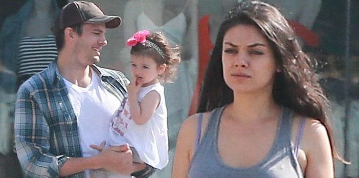 mila kunis pregnant ashton kutcher daughter wyatt