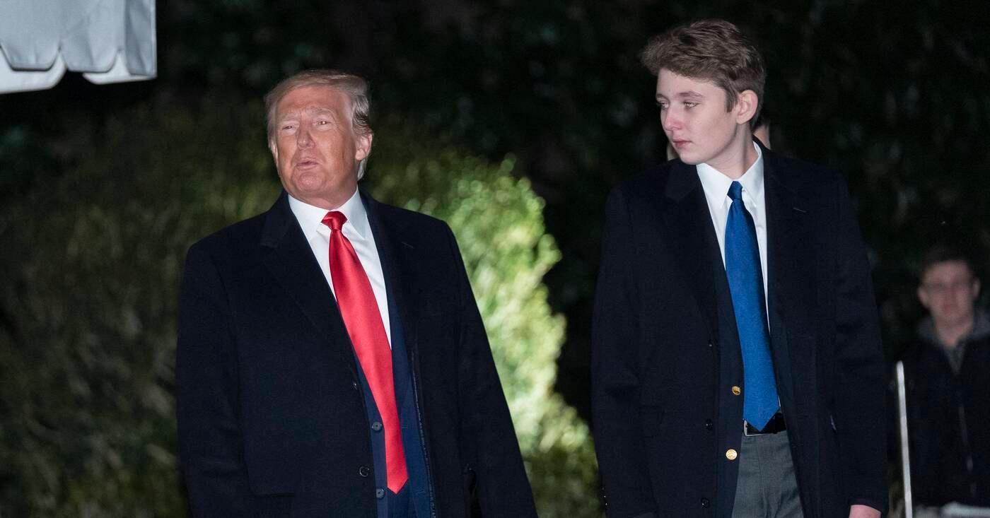 donald trump dances barron