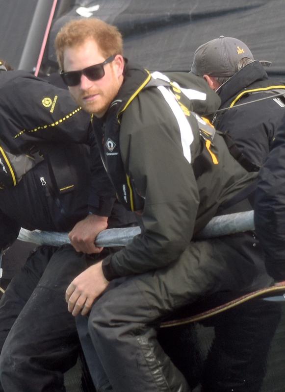 Prince Harry Sails On Invictus During The Islands Race