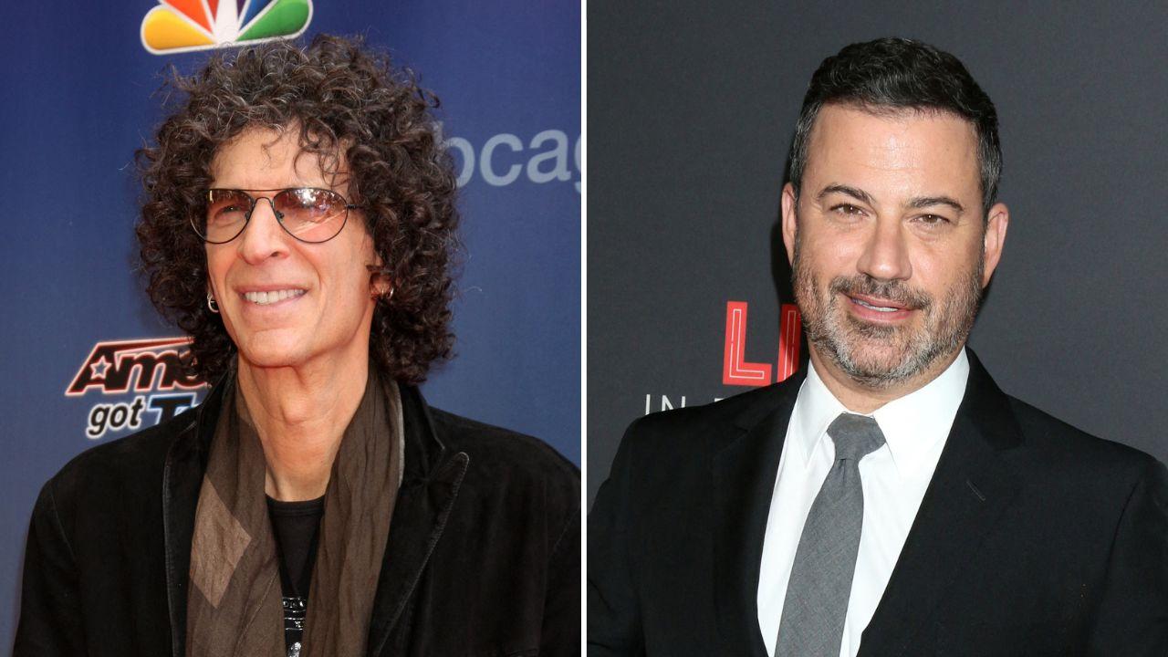 Photo of Howard Stern and Jimmy Kimmel.