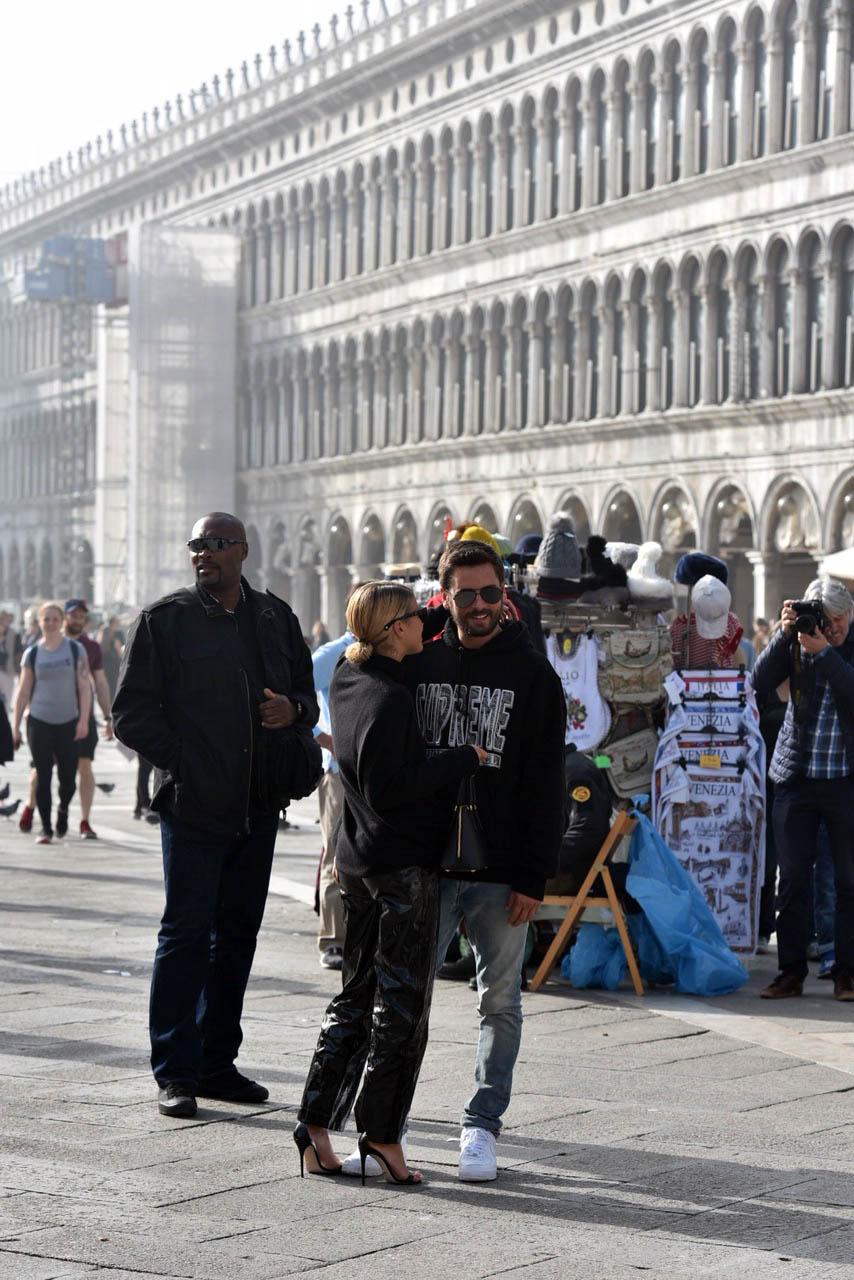 Sofia Richie and Scott Disick spotted strolling in Piazza San Marco in Venice