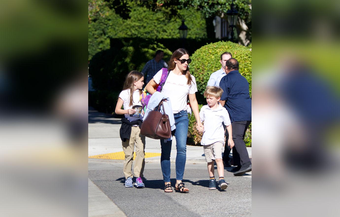 Jennifer Garner&#8217;s car is hit by another vehicle after several cars collide nearby