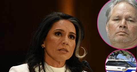 Composite photo of Tulsi Gabbard and ber brother, police.