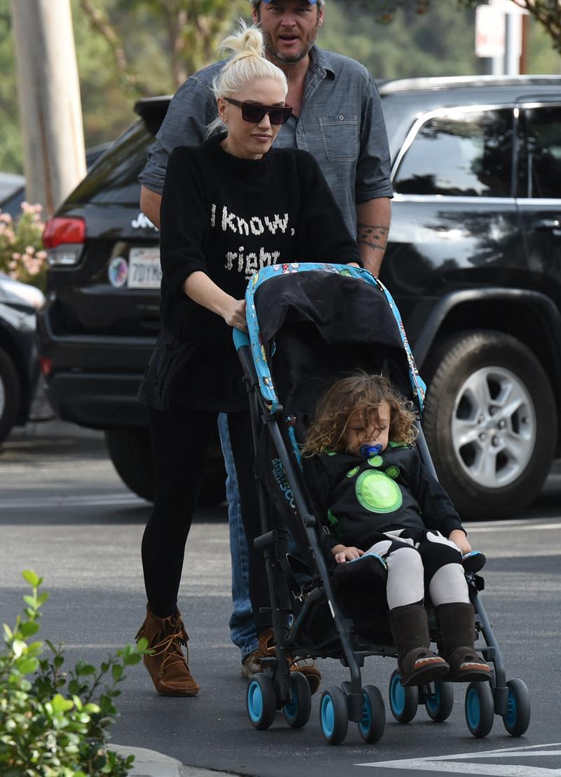 Gwen Stefani and Blake Sheldon with Apollo