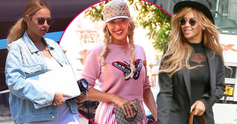 Beyonce hiding baby bump long