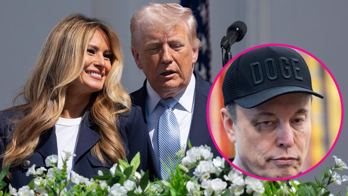 Composite photo of Melania Trump, Donald Trump and Elon Musk.