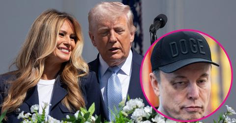 Composite photo of Melania Trump, Donald Trump and Elon Musk.