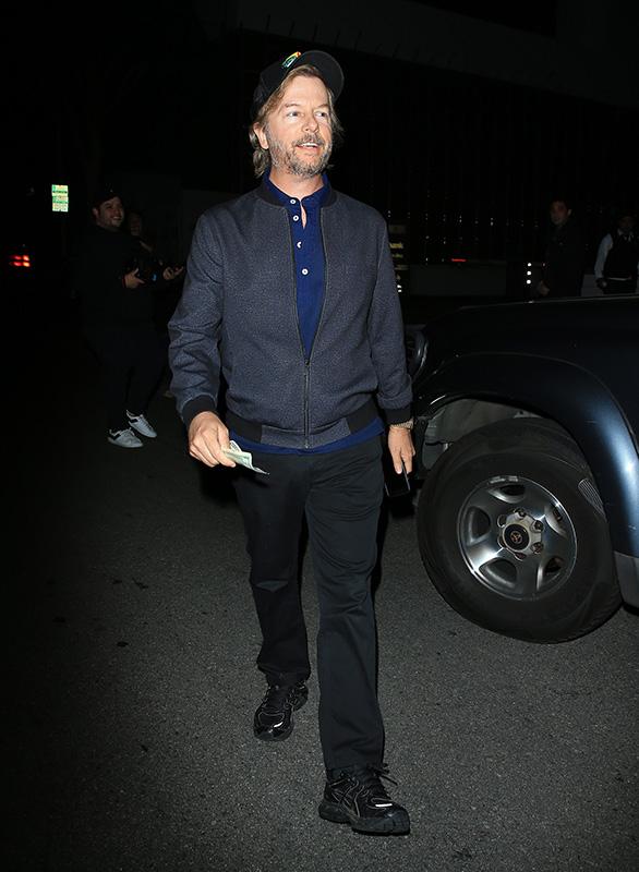 David Spade Dines In Beverly Hills