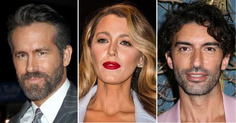 Composite photo of Ryan Reynolds, Blake Lively and Justin Baldoni.