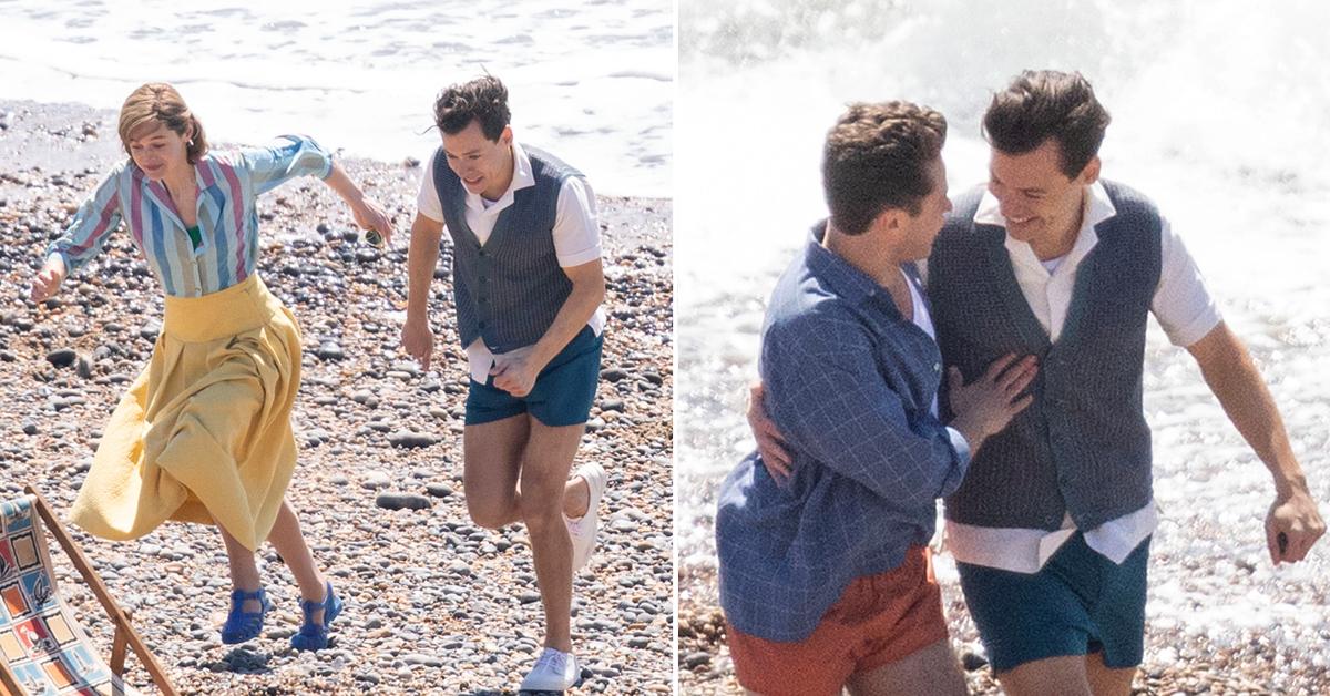 Harry Styles & David Dawson Spotted On Set Together for 'My