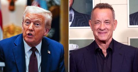 Photo of Donald Trump and Tom Hanks