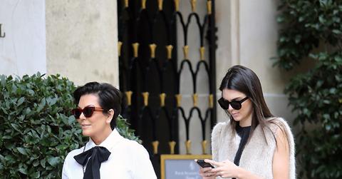 Kris and Kendall Jenner back to lunch, Paris