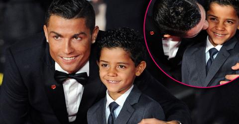 Cristiano ronaldo and son junior red carpet premiere