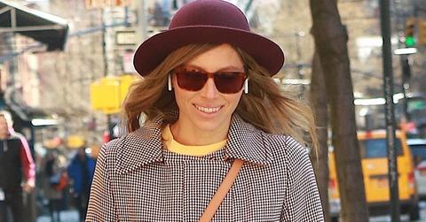 Jessica biel chic peacoat new york city pics