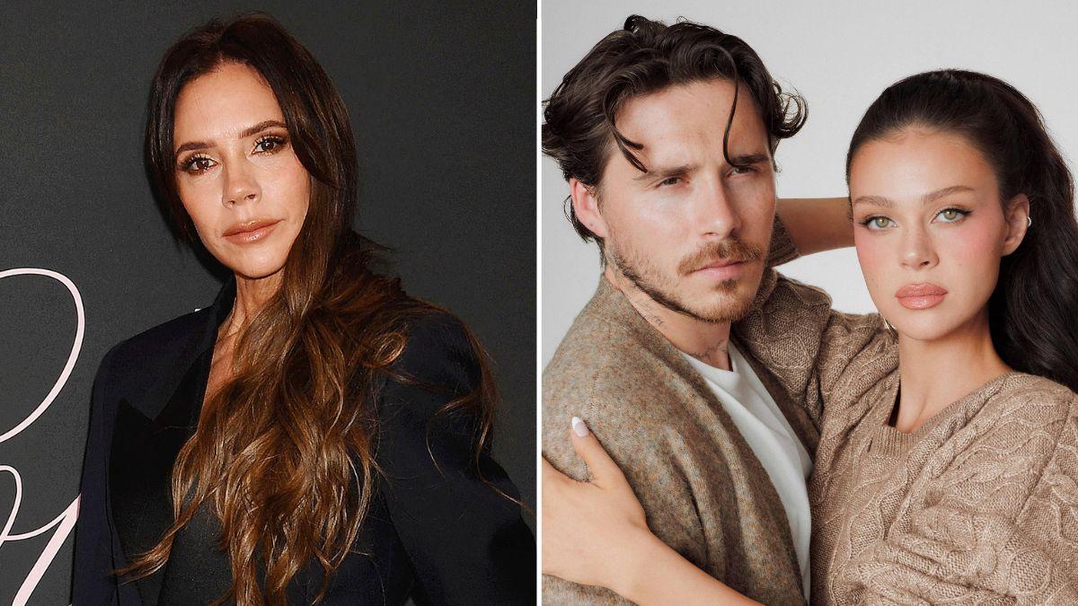 Photo of Victoria Beckham, Brooklyn Beckham and Nicola Peltz