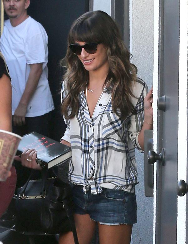 Lea Michele Plaid