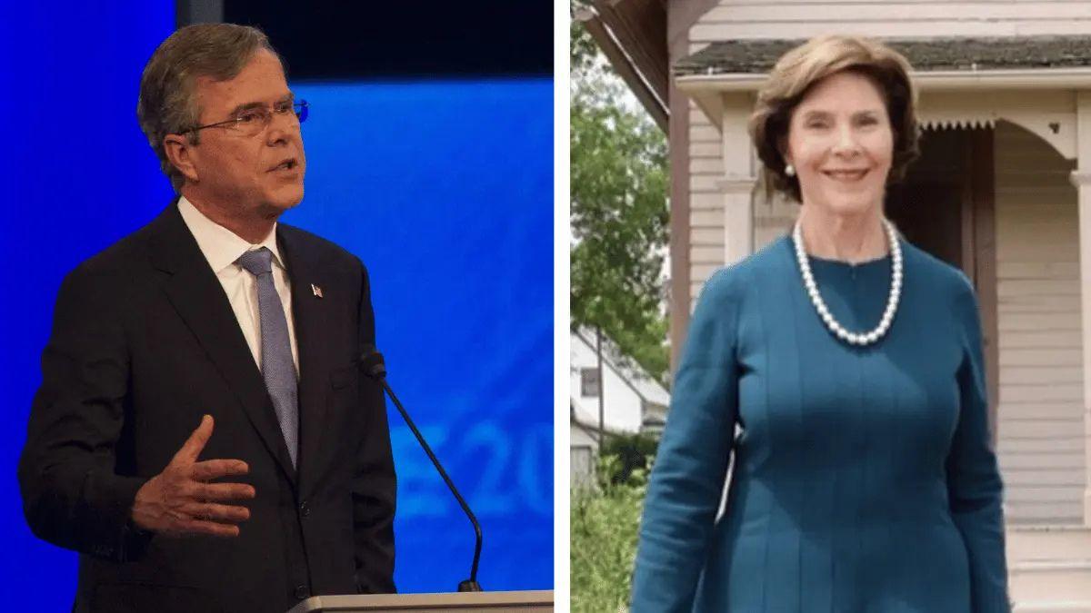 Photo of Jeb Bush reportedly told Laura Bush to leave his brother for 'her own good.'