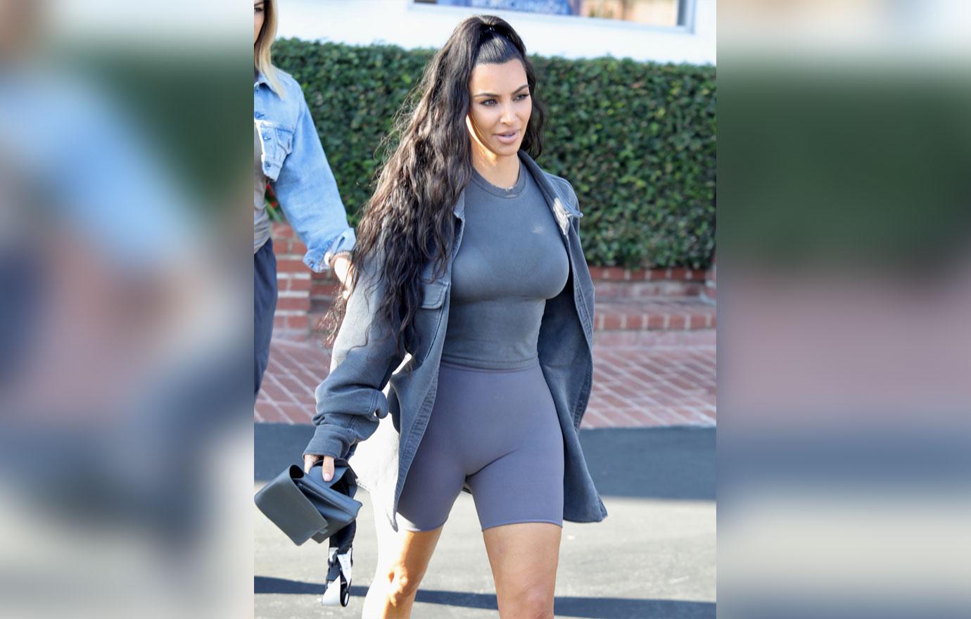 Kim Kardashian shops Fred Segal with leggy outfit