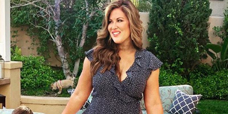 'RHOC' Star Emily Simpson Models Bathing Suit For Sun Kitten Swimwear