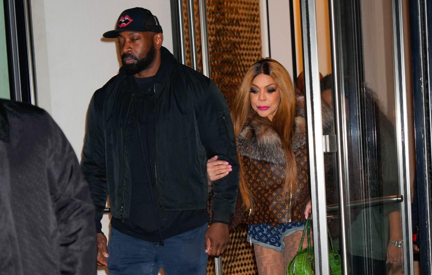 Wendy Williams' Denim Shorts & Louis Vuitton Jacket In NYC: Photos