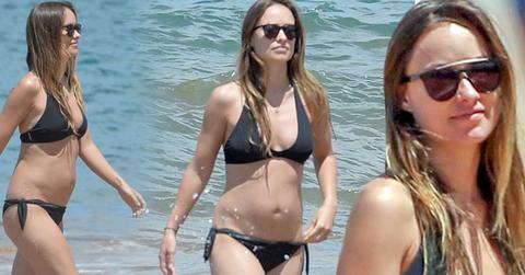 olivia wilde pregnant bikini body family vacation