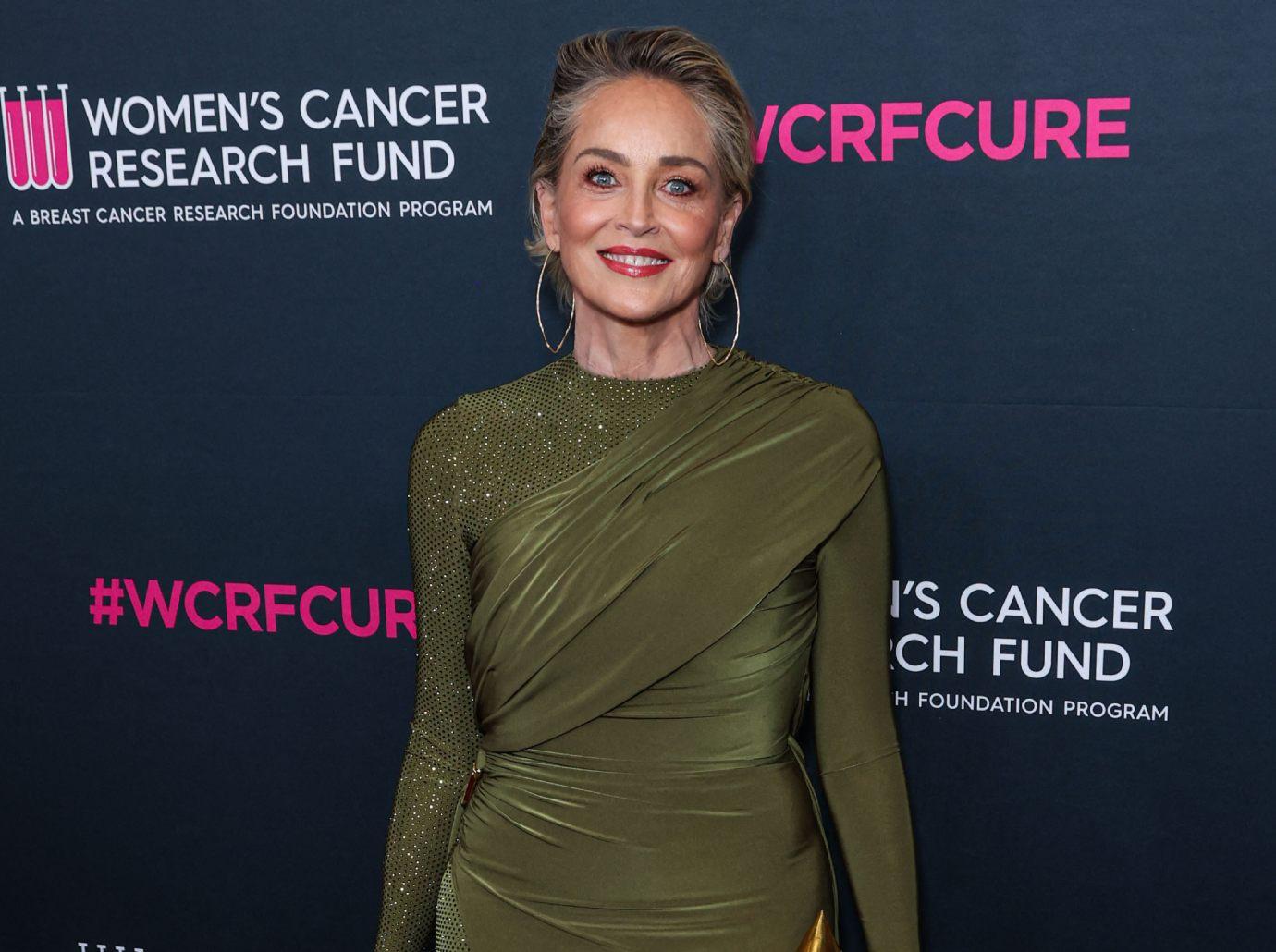 Hollywood actress Sharon Stone suffers embarrassing nipple slip in