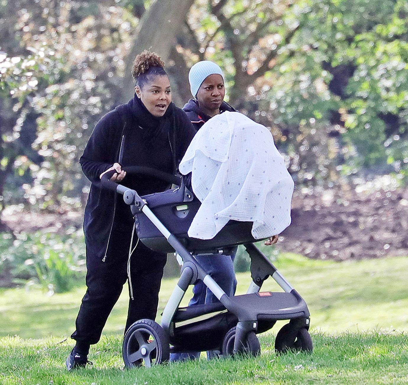 Janet jackson emerges son for first time since giving birth divorce news 03