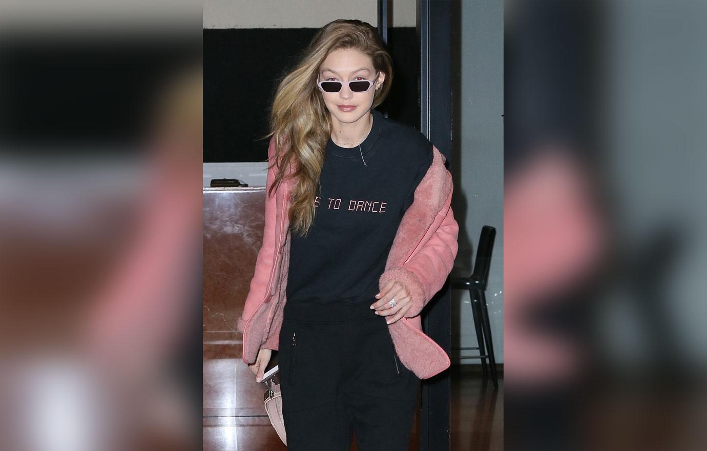 Gigi Hadid pays a visit to her mom in NY