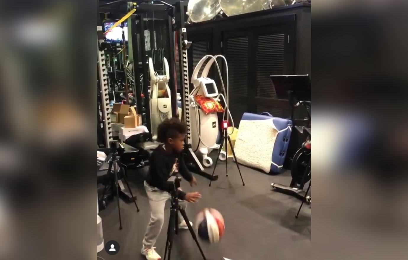 Ciara’s Son Future Gets Basketball Lessons From Russell Wilson